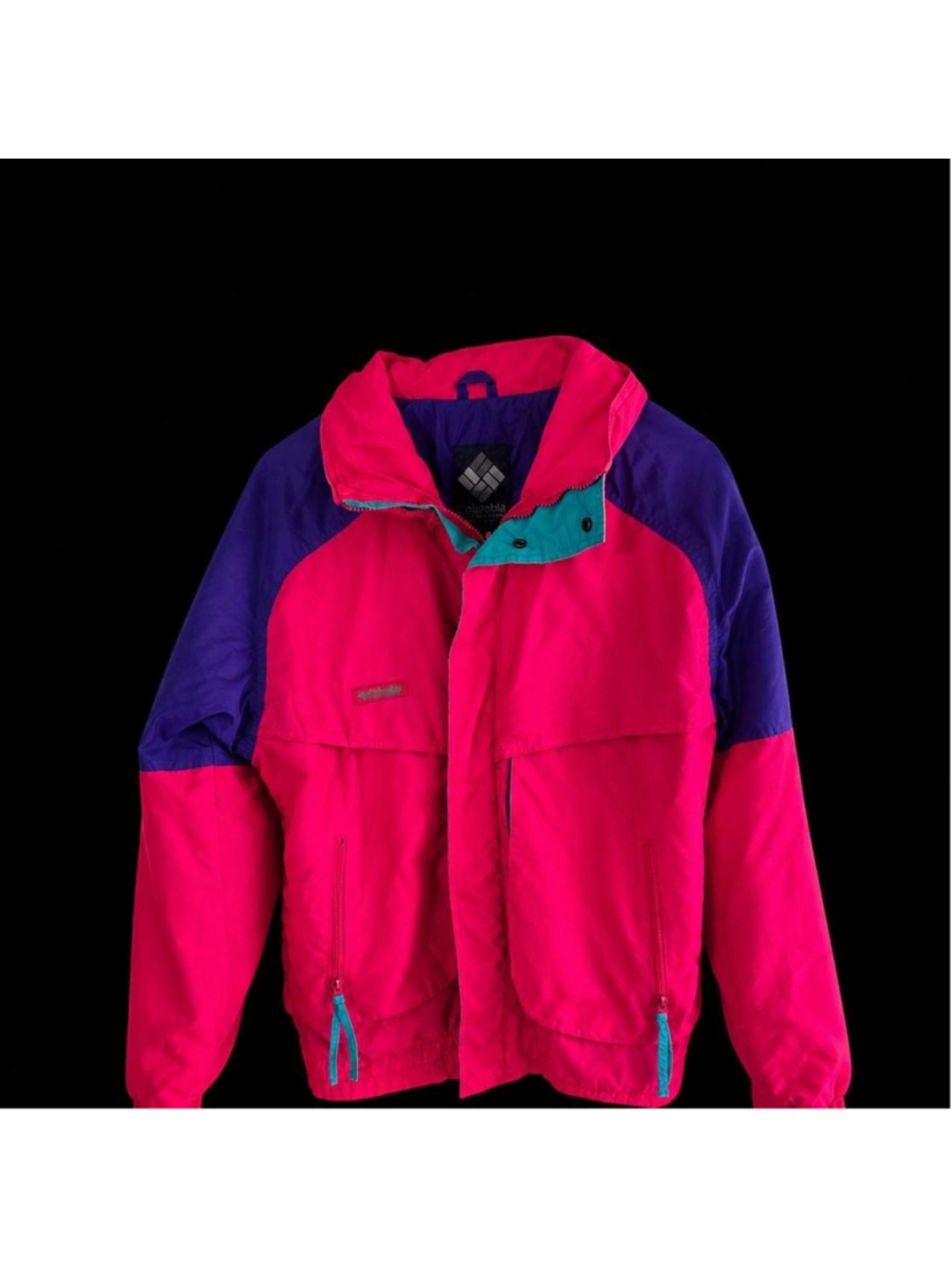 vintage 1990s Columbia pink and purple ski jacket #skiwear #outdoor